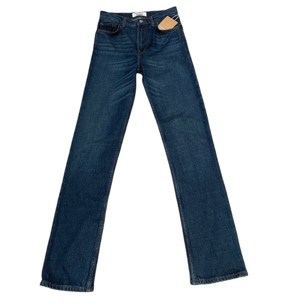 NWT Reformation Liza High Rise Straight Leg Jeans in Jamaica Wash